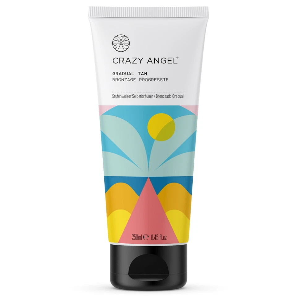 Crazy Angel Gradual Tan Moisturising Sunless Fake Tan Lotion Cream 250ml