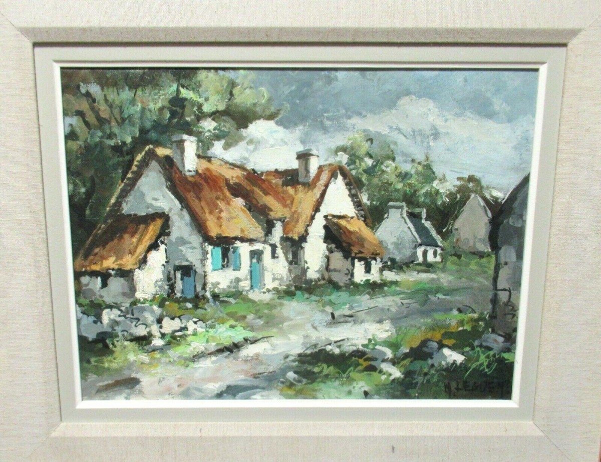 French Cottage Paintings Lot 22 'Cottage And Peat Stacks, Connemara'