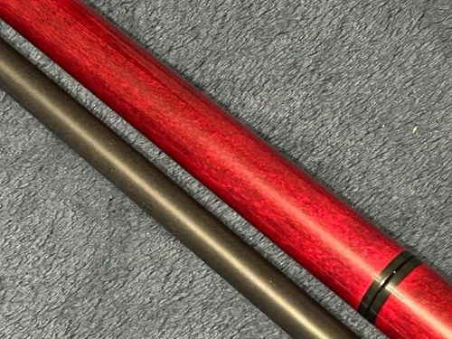 TNT Red Phantom Break Jump Pool Cue With Black Stained Purpleheart Shaft. - Picture 4 of 7