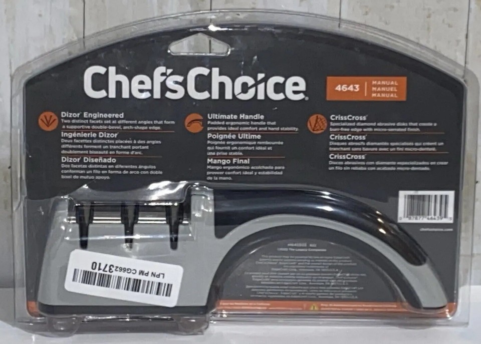 Chef's Choice 4643 Diamond Hone 3 Stage Manual Knife Sharpener NEW READ eBay