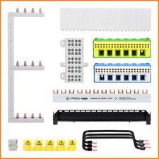 Hager Phasenschiene Hutschiene Abdeckstreifen N und PE Klemmen Zubehör KDN