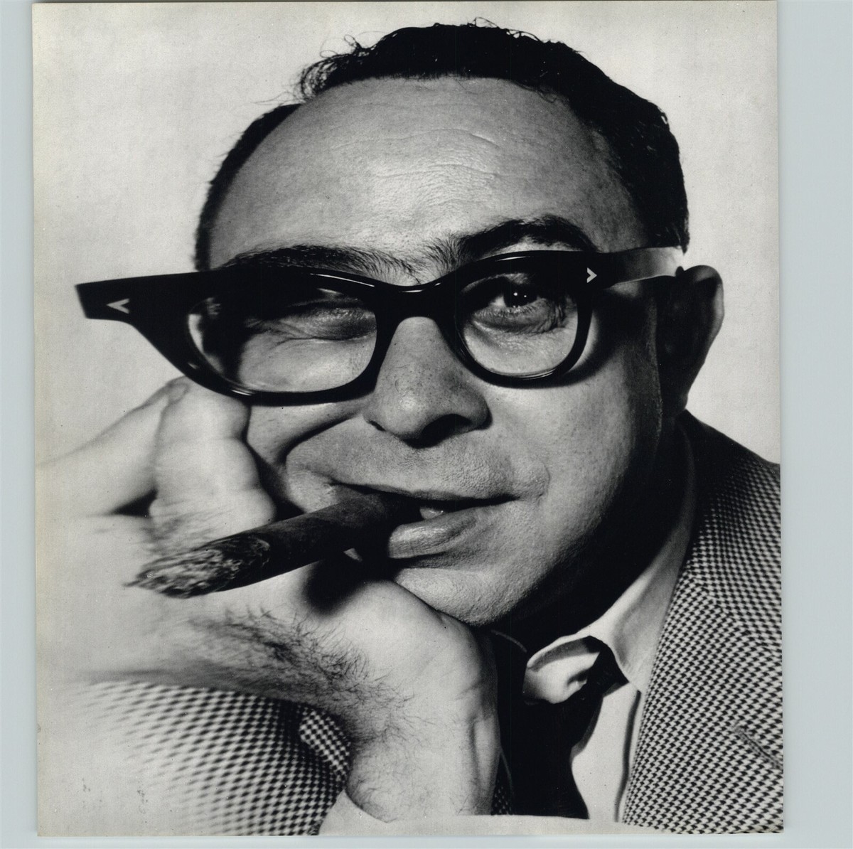 1972 1965 Philippe Halsman Art Buchwald Humorist Surreal Art Photo