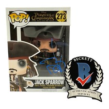 JOHNNY DEPP SIGNED AUTOGRAPH PIRATES OF THE CARIBBEAN FUNKO POP 273 BECKETT BAS