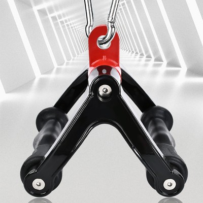 V-Shaped Pull Down Handle 360°Rotating Home Gym Cable Machine Accessories DE