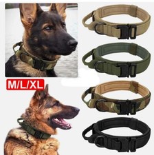Heavy Duty Tactical Dog Collar Military Pet Collar With Metal Buckle Adjustable