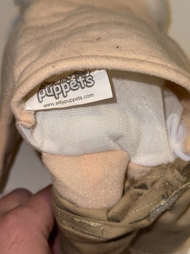 Silly Puppets Pops Peach Puppet 14 inch Grandpa Father Man - Picture 4 of 4