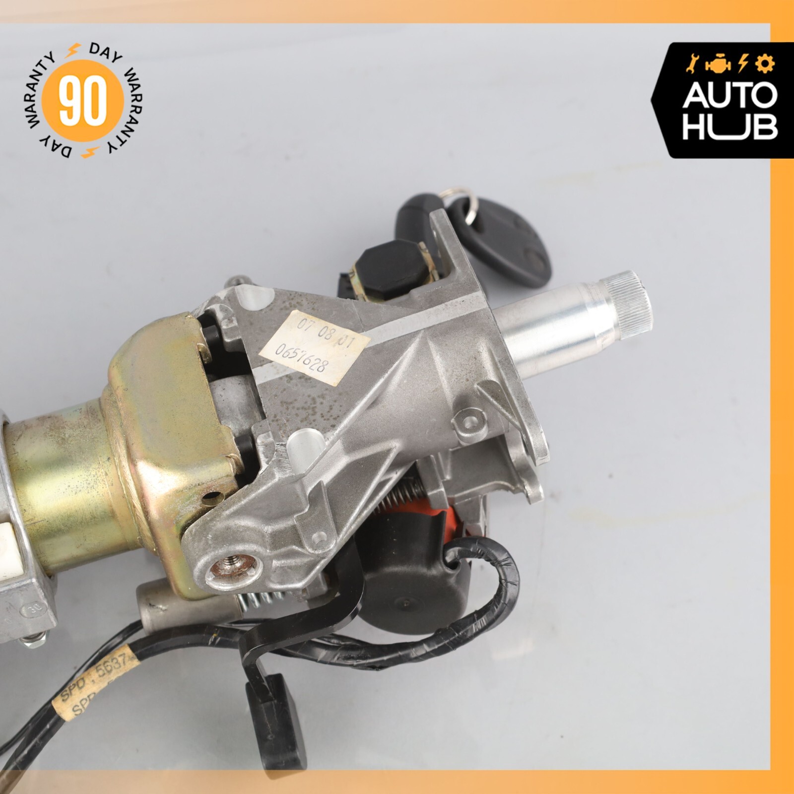 00-04 Aston Martin DB7 Vantage Steering Wheel Column w/ Lock Set OEM 23k
