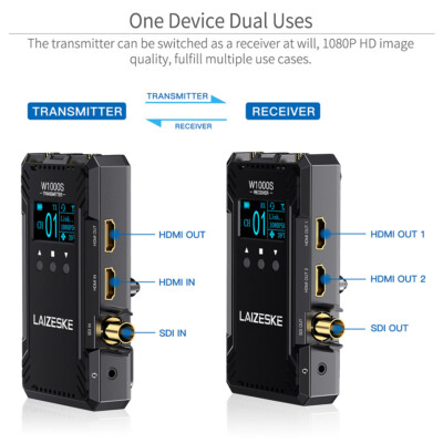 Feelworld LAIZESKE W1000S 1000ft SDI HDMI Wireless Video