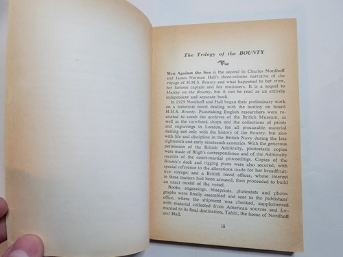Men Against The Sea by Charles Nordhoff 1962 Cardinal Ed. HMS Bounty - Bligh - Picture 4 of 7