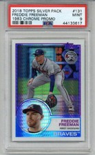 2018 TOPPS 1983 CHROME PROMO #131 FREDDIE FREEMAN CARD BRAVES PSA 9 LOW POP RARE