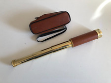 ❤️Ancienne longue vue jumelles en métal objet de décoration marine + étui