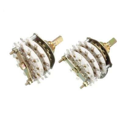 6P3T 6P5T 6 Pole 3/5 Position 2/3 Deck Band Channel Rotary Switch Selector