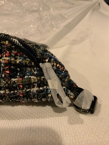 MZ Wallace Small Crosby Crossbody Sling Bag, Style# 1462C1956, Midnight Sparkle - Picture 17 of 24