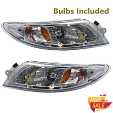 Headlights Pair For 2002-2019 International Truck 4100 4200 4300 4400 8500 8600
