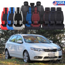 For Kia Forte 2000-19 Car Seat Covers Full Set Leather 5 Seat Cushion Protector For Kia Forte 2000-19 Car Seat Covers Full Set Leather 5 Seat Cushion Protector