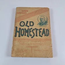 Old Homestead Antique Book by Denman Thompson The Select Series No. 23 June 1889