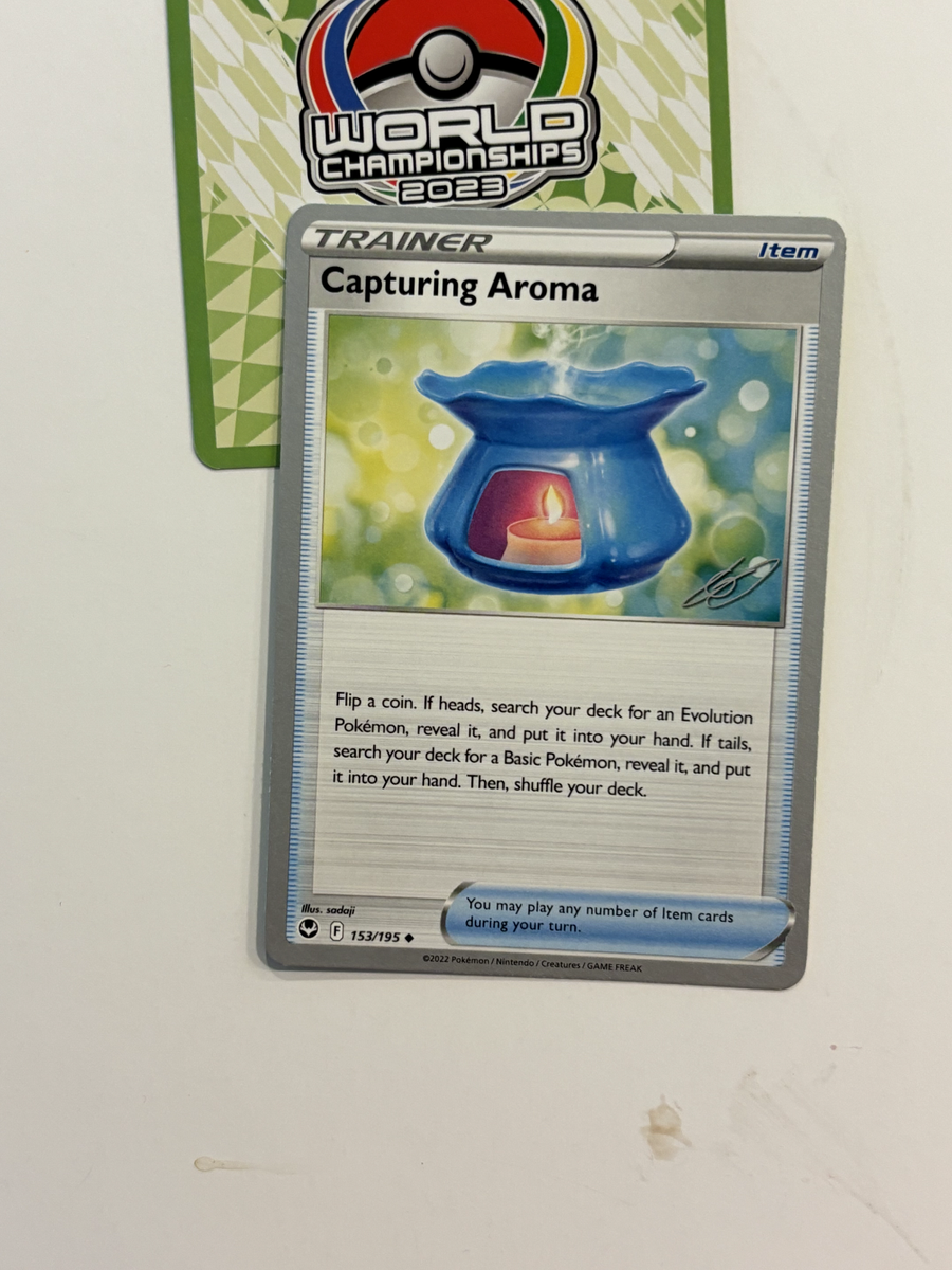 Capturing Aroma 153/195 Pokemon World Championships Variant Silver Tempest  B