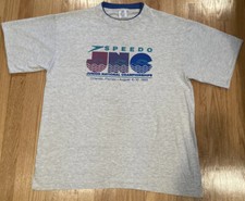 Vintage 1993 Made In USA Speedo Junior National Championship Shirt Size Large