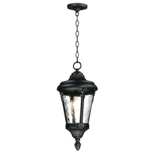 Maxim Lighting Sentry 1-Light Outdoor Hanging Pendant, Black - 3058WGBK