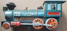 Vintage 1960s Western Special Locomotive Tin Train By Modern Toys Japan Untested