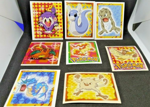 LOTE DE CROMOS STICKER MERLIN POKEMON PEGATINAS 1995 CHARIZARD COLECCIONABLES