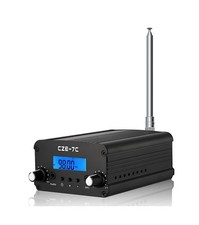 FM Transmitter, 1/7W Long Range Stereo Radio Broadcast Transmitter for Drive-...