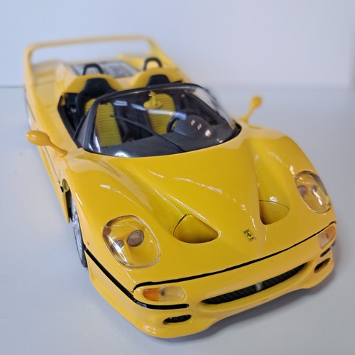 1:18 FERRARI F50 LJ520 MAISTO SPECIAL EDITION 1995 JAUNE neuf avec boite - Foto 14 di 17