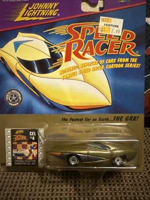 SPEED RACER'S THE GRX Johnny Lightning '97 Cartoon Series with #4 CEL ART TOKEN