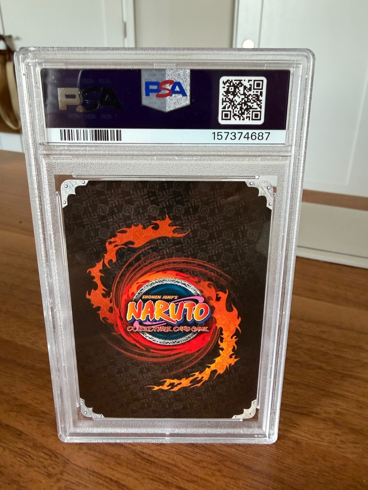 2007 Naruto Gaara of the Desert - Incomplete Activation Diamond Foil PSA 9 POP 1 view 2