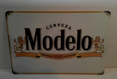 Modelo Beer Vintage Style Metal Tin Sign Bar Pub Wall Decor 12x8