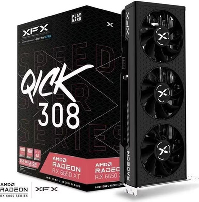 XFX Speedster QICK 308 AMD Radeon RX 6650 XT ULTRA Gaming 8GB GDDR6 Grafikkarte