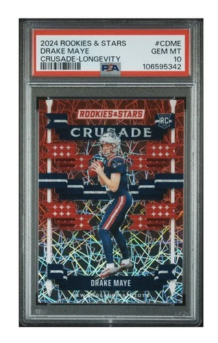 2024 Panini Rookies & Stars - Crusade Drake Maye #C-DME Longevity (RC) PSA 10