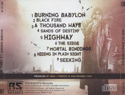 NASH B.C. - BURNING BABYLON NEW CD
