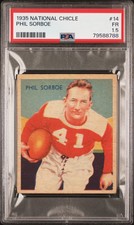 1935 National Chicle #14 Phil Sorboe Cardinals PSA 1.5