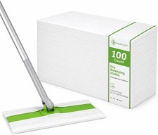 100 Count Dry Sweeping Cloths - Disposable Mop Pads Refills Compatible with