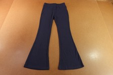 Vigoss Girls Size Medium (10/12) Navy Blue Rib Knit Pull On Flare Leg Pant New
