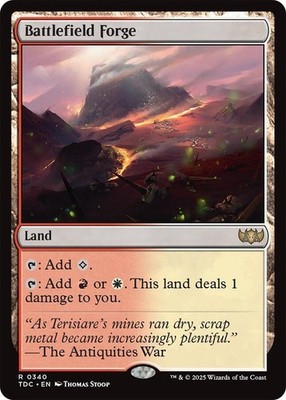 1x Battlefield Forge - Commander: Tarkir: Dragonstorm - NM  -  MTG