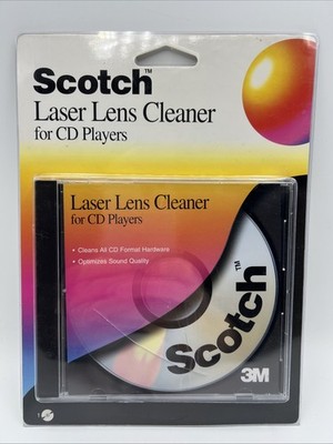 Laser Lens Cleaner CD, DVD, & CD-ROM Players & Drives - Scotch 3M NEW NOS AV-101