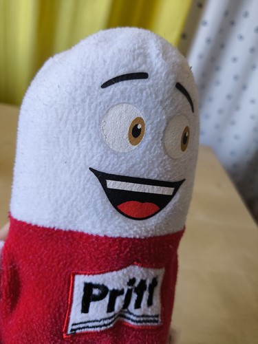 Pritt Klebstoff Maskottchen Plüsch 25cm Stofftier Kuscheltier Werbefigur Kleber - Bild 12 von 15