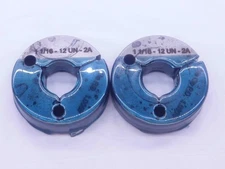 1 1/16 12 UN 2A THREAD RING GAGES 1.0625 GO NO GO P.D.'S = 1.0067 & 1.0010