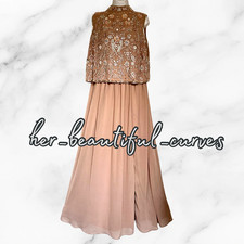 JOANNA HOPE SEQUINNED BEADED OCCASION EVEING PARTY DRESS SIZE UK 18