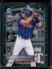 Jesus Lopez 2025 Bowman Chrome #BCP-88 Green Grass Refractor /99