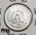 Photo of a 1943 Mexico 20 Centavos Silver from an eBay listing that sold on Jul 11, 2026