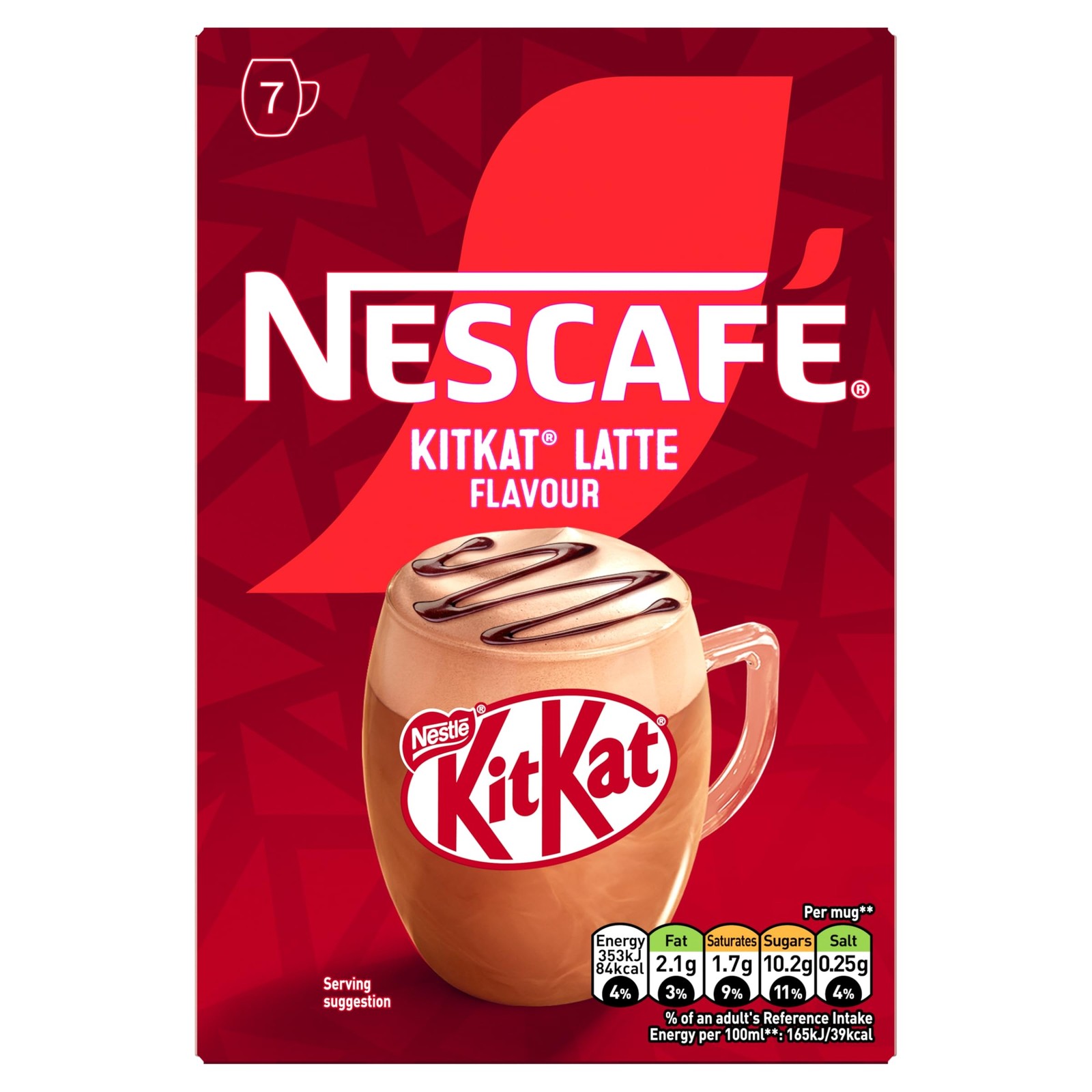 Nescafe Nescafé Kitkat Latte Sachets 7 X 21G | Pack Of 1 - Image 2