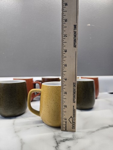 Vintage 1970's Lifestyle Coffee Tea mugs Lot Volcano Czech porcelain speckled - Picture 4 of 6