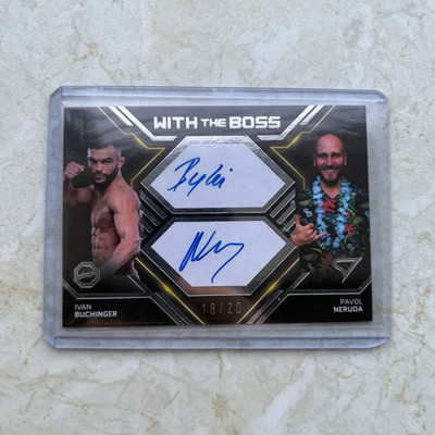 SportZoo Oktagon Infinity Buchinger Neruda With the Boss Auto 18/20 Autograph
