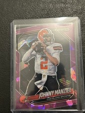 2025 Panini Prizm Black Johnny Manziel Purple Cracked Ice Prizm  24/149