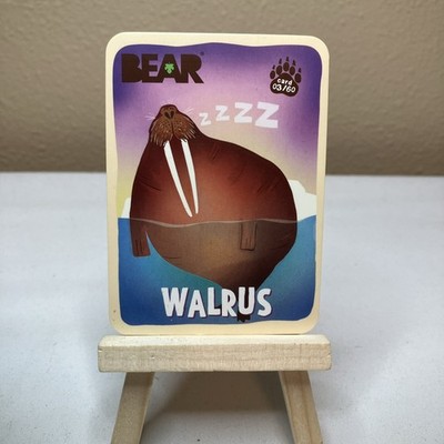 BEAR Snacks WALRUS #03 Collectible Fruit Roll Snack Animal Trading Card