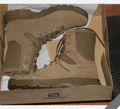NEW Salomon Guardian Mens Brown Suede Lace Up Boots US 12.5 MSRP $200+