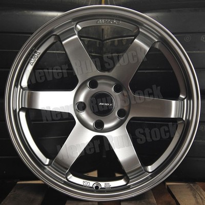 AVID.1 AV-06 17x8 5x100 +35 OFFSET HYPER BLACK TE 6 SPOKES SPORT 4